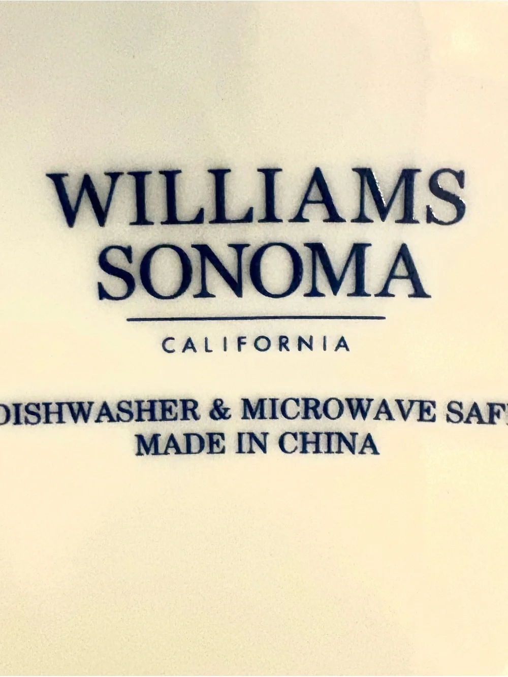 Williams Sonoma deep porcelain lattice